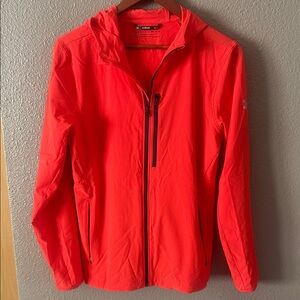Under Armour Bright Orange Hooded Windbreaker